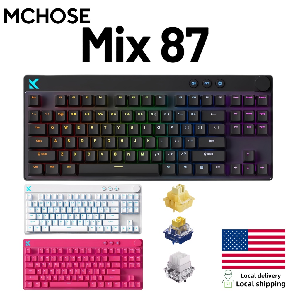 Laptop Accessories Productivity - Mchose Mix87 마그네틱 스위치 키보드 유선