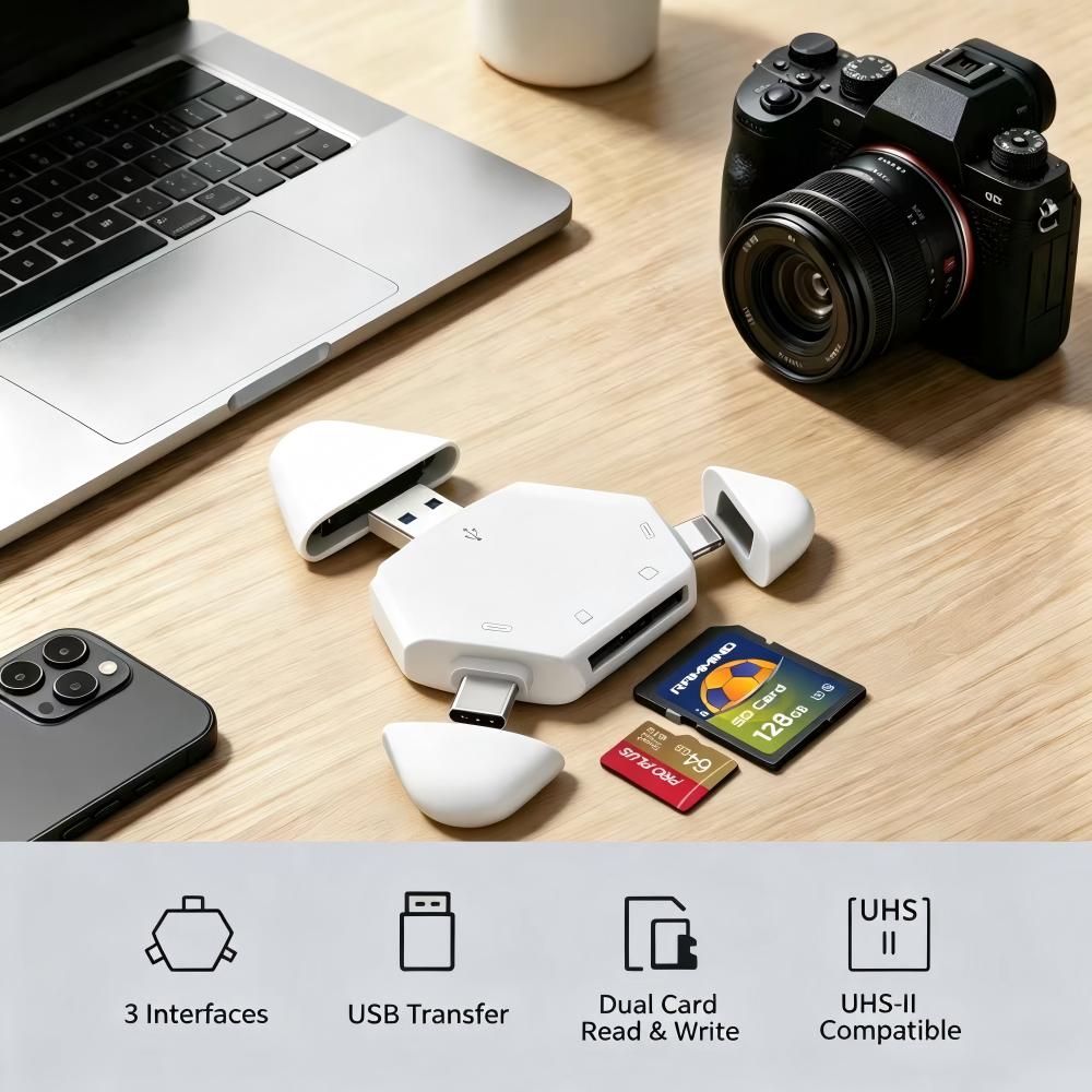 Laptop Accessories Distributor - 3 in 1 메모리 카드 리더기