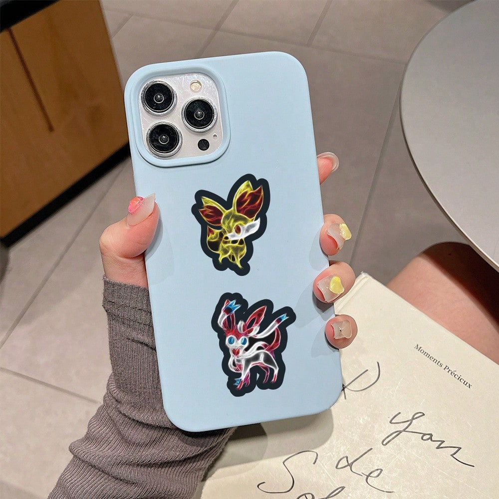 60/100개 네온 라이트 애니메이션 포켓몬 스티커 세 - Laptop Accessories Parts 리뷰 및 가격
