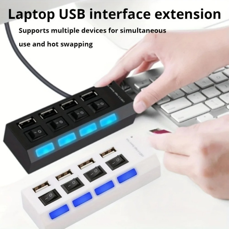 USB 2.0 허브 4/7 포트 분배기 전원 어댑터(O - Laptop Accessories Productivity 리뷰 및 가격