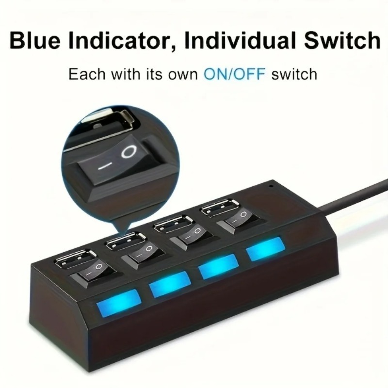 USB 2.0 허브 4/7 포트 분배기 전원 어댑터(O - Laptop Accessories Productivity 리뷰 및 가격