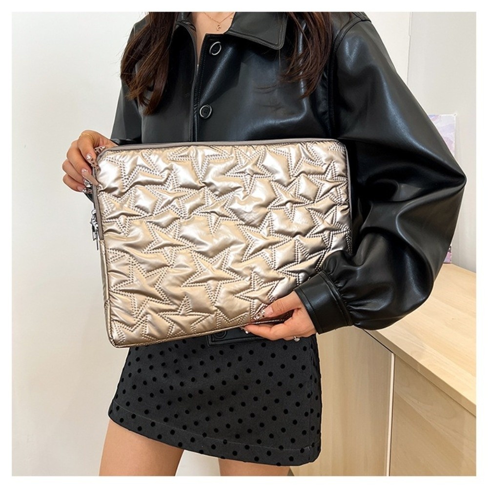 새로운 솔리드 컬러 노트북 케이스 주름 디자인 별 모양 - Laptop Accessories Bag 리뷰 및 가격