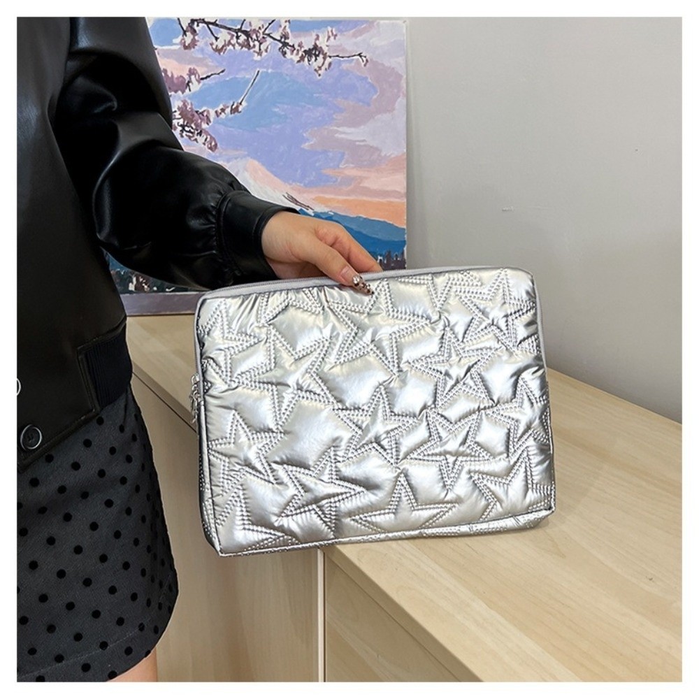 새로운 솔리드 컬러 노트북 케이스 주름 디자인 별 모양 - Laptop Accessories Bag 리뷰 및 가격