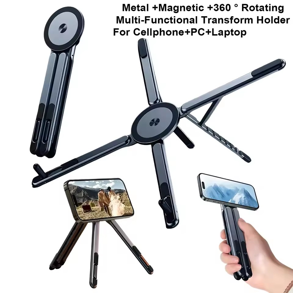 휴대용 자석식 폰 홀더 & 셀카봉 3-in-1 접이식  - Laptop Accessories Table 리뷰 및 가격