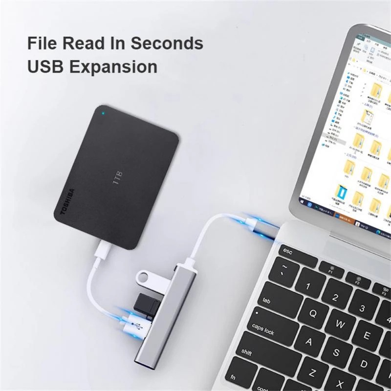 4-in-1 타입-C 확장 허브 4포트 USB C 허브 - Laptop Accessories Productivity 리뷰 및 가격