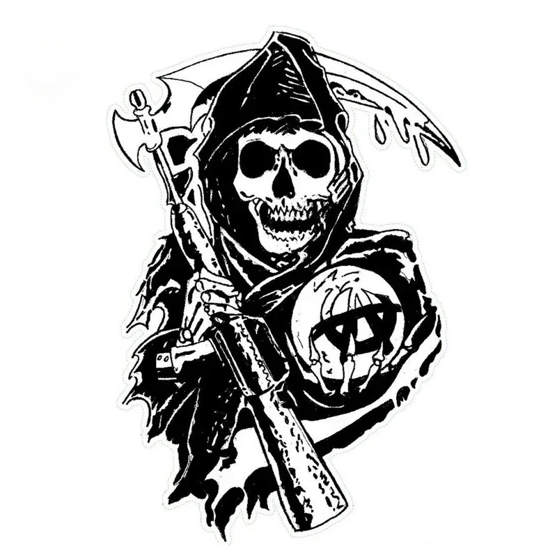 자동차 스티커 Sons of Anarchy 애니메이션  - Laptop Accessories Aesthetic 리뷰 및 가격