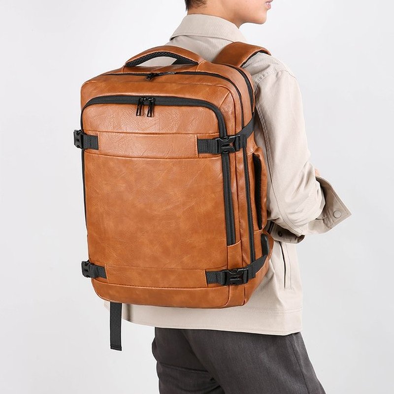 2027 새로운 남성 배낭 PU 가죽 가방 대형 노트북 - Laptop Accessories Bag 리뷰 및 가격