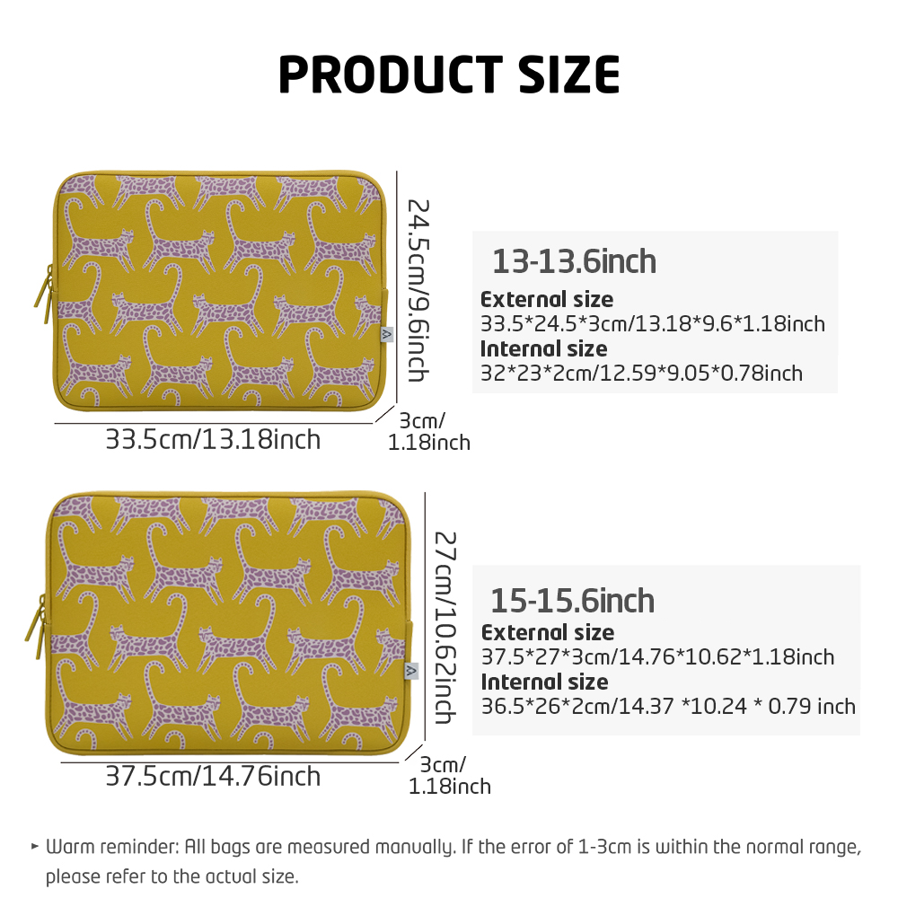 레오파드 패턴 노트북 슬리브 13 13.6 15.6인치 - Laptop Accessories Bag 리뷰 및 가격