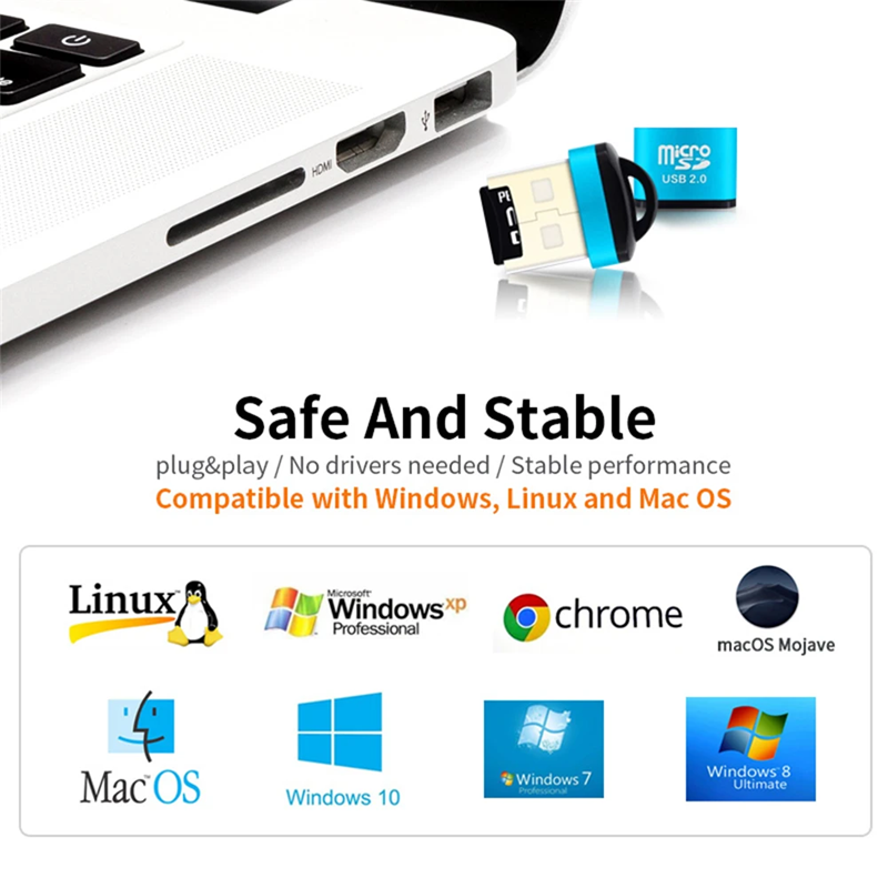 미니 USB 마이크로 SD/TF 메모리 카드 리더 US - Laptop Accessories Productivity 리뷰 및 가격