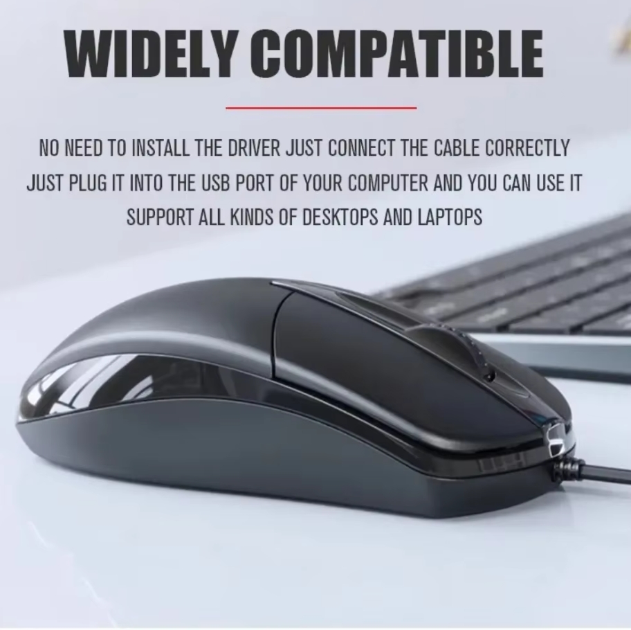 USB 광학 유선 마우스 노트북 홈 오피스 마우스 안티 - Laptop Accessories Productivity 리뷰 및 가격