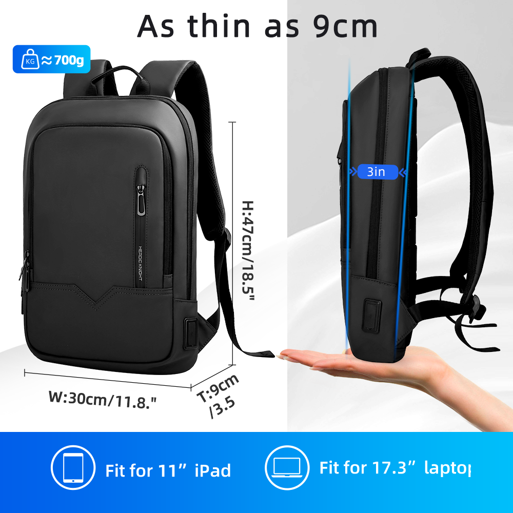 남성용 HK 슬림 비즈니스 백팩 17.3인치 노트북 가 - Laptop Bag Waterproof 리뷰 및 가격