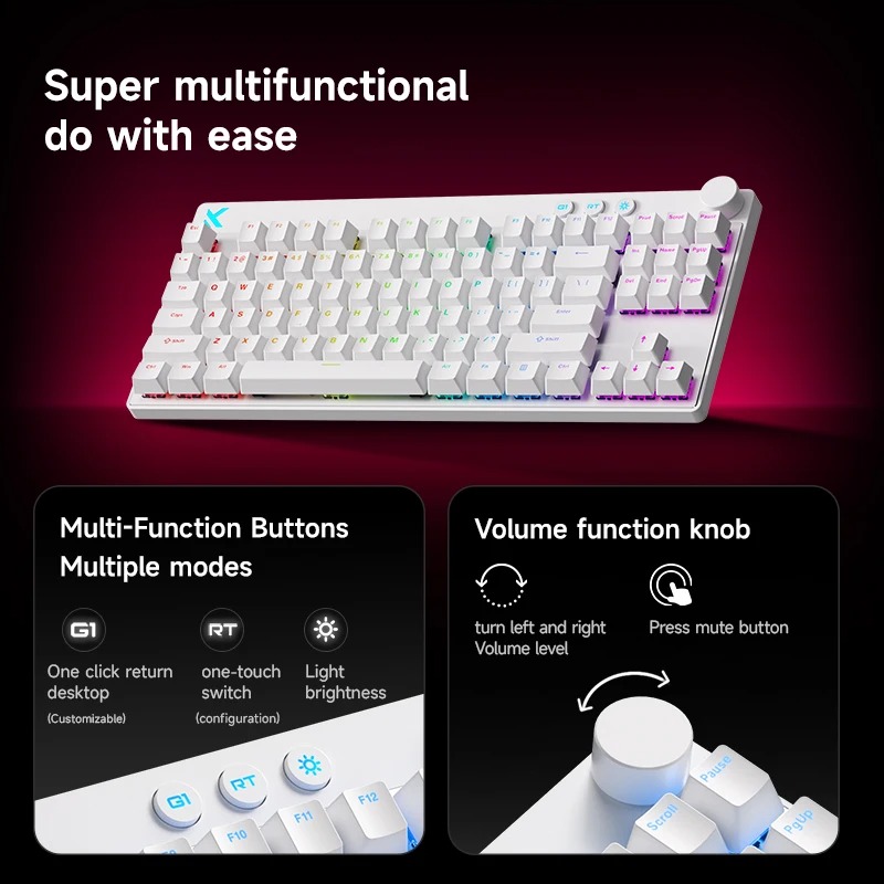 Mchose Mix87 마그네틱 스위치 키보드 유선 게 - Laptop Accessories Productivity 리뷰 및 가격