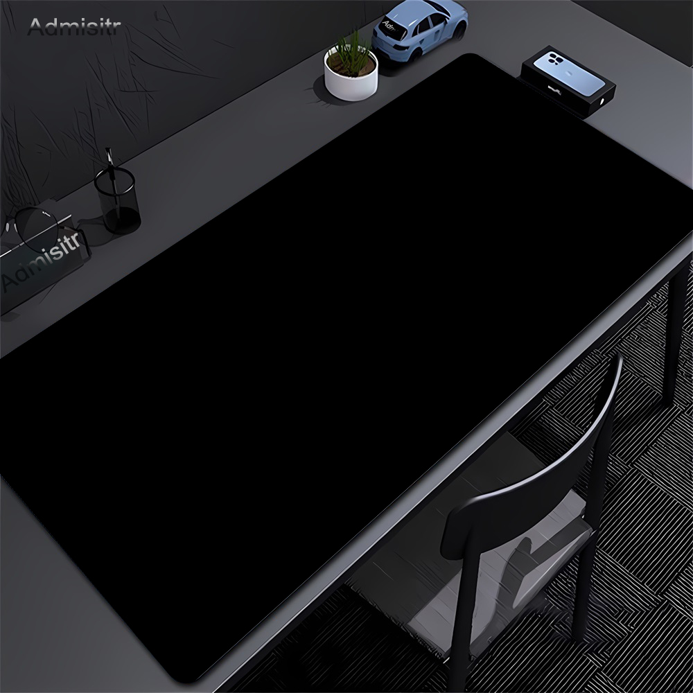 대형 블랙 마우스 패드, 단색 게이밍 매트, 데스크탑  - Laptop Accessories Productivity 리뷰 및 가격