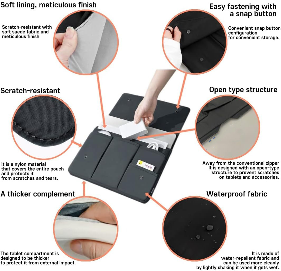 노트북 슬리브 가방 맥북 아이패드 노트북용 방수 충격  - Laptop Accessories Travel Case 리뷰 및 가격