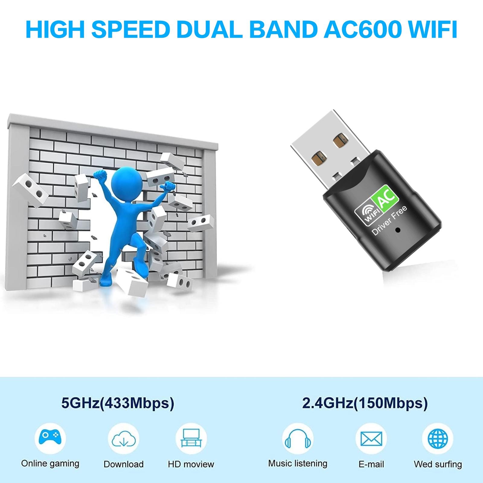 AC600 USB WiFi 어댑터, PC 데스크탑 노트 - Laptop Accessories Distributor 리뷰 및 가격
